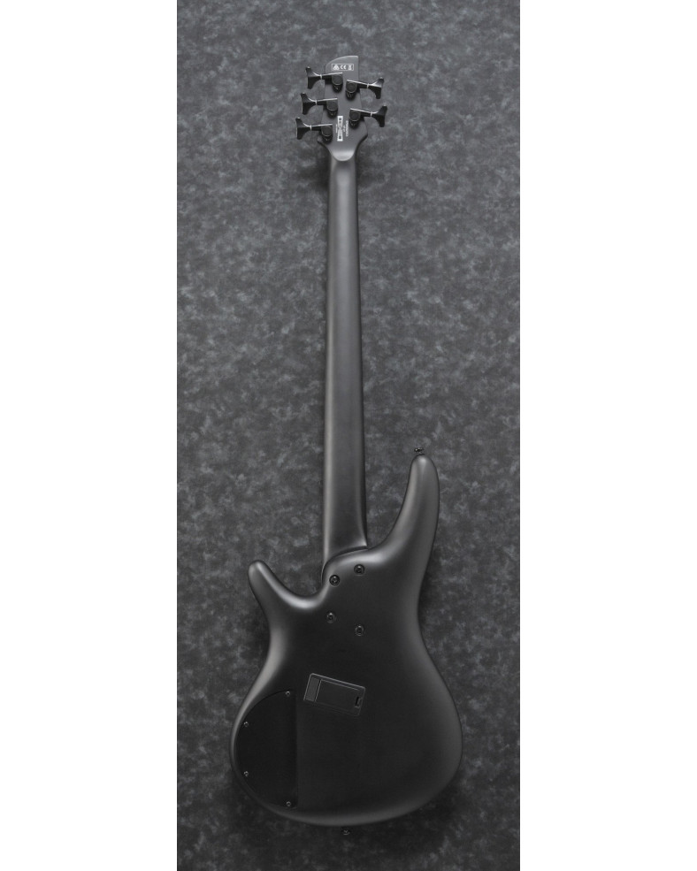 Ibanez SRMS625EX-BKF Iron Label SRMS Electric Bass 5-String Multi Scale - Black Flat