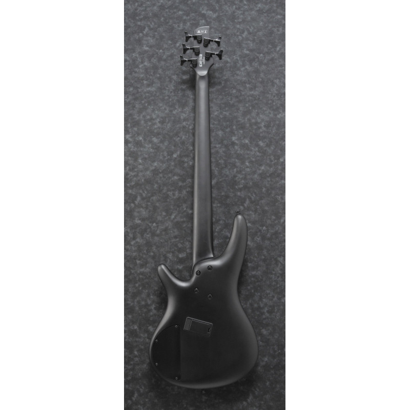 Ibanez SRMS625EX-BKF Iron Label SRMS Electric Bass 5-String Multi Scale - Black Flat