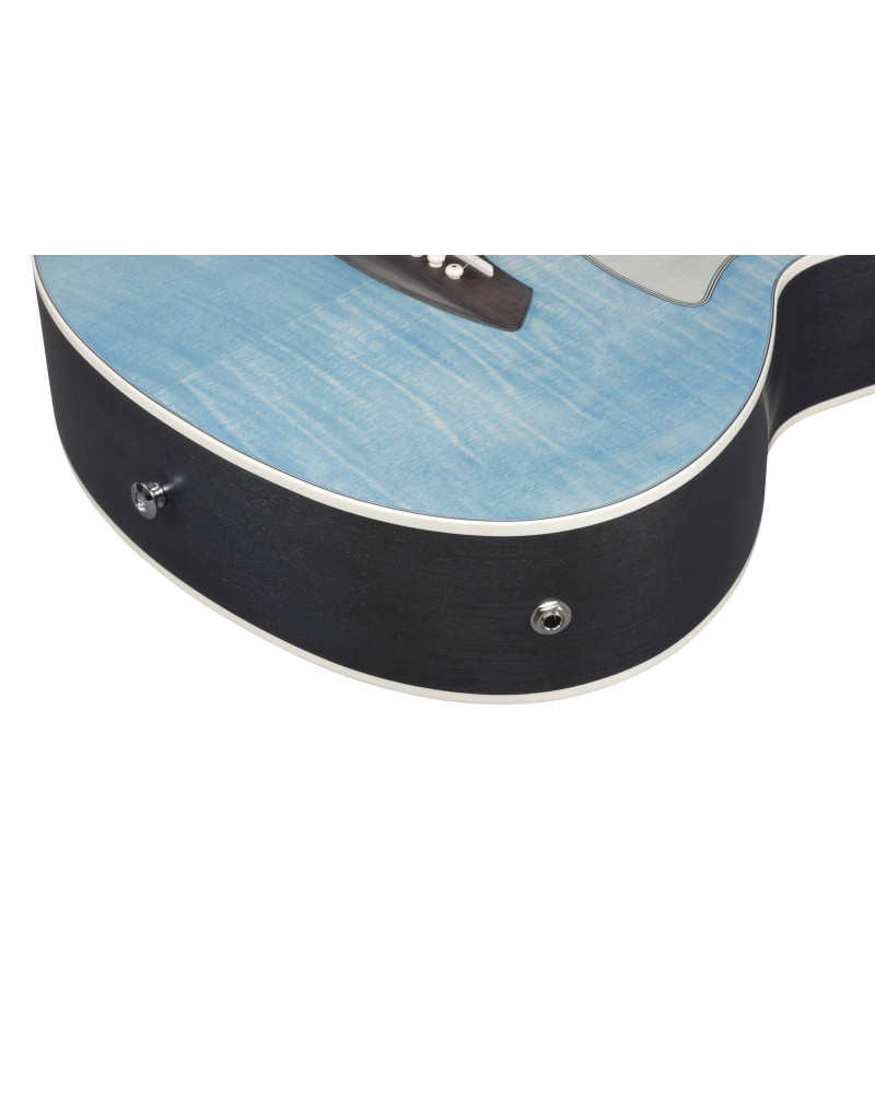 Ibanez TCM50FM-ODB Talman Acoustic Guitar 6-String - Open Pore Denim Blue