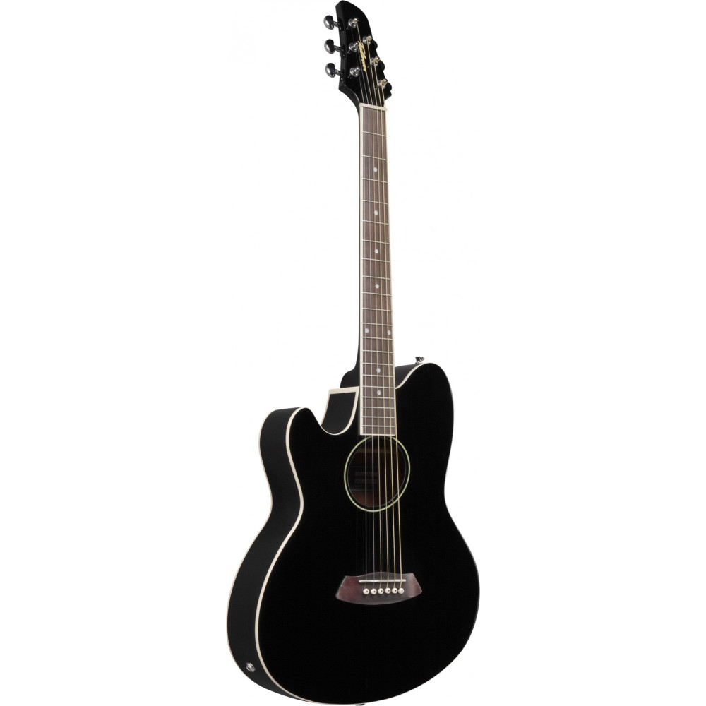 Ibanez TCY10LE-BK Talman Series Double Cutaway Acoustic Guitar w/Preamp 6 String Lefty - black