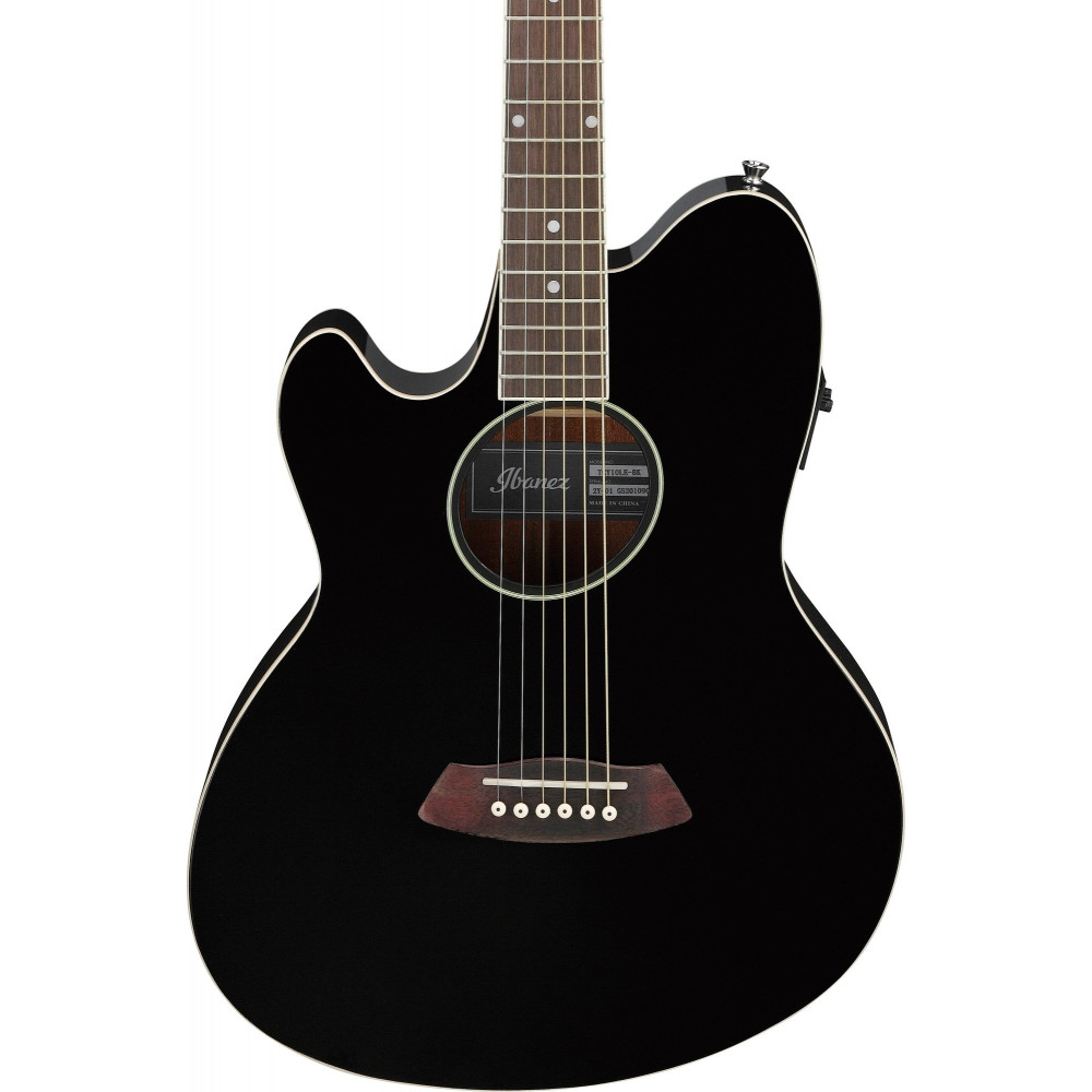 Ibanez TCY10LE-BK Talman Series Double Cutaway Acoustic Guitar w/Preamp 6 String Lefty - black