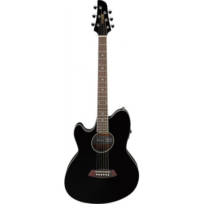 Ibanez TCY10LE-BK Talman Series Double Cutaway Acoustic Guitar w/Preamp 6 String Lefty - black