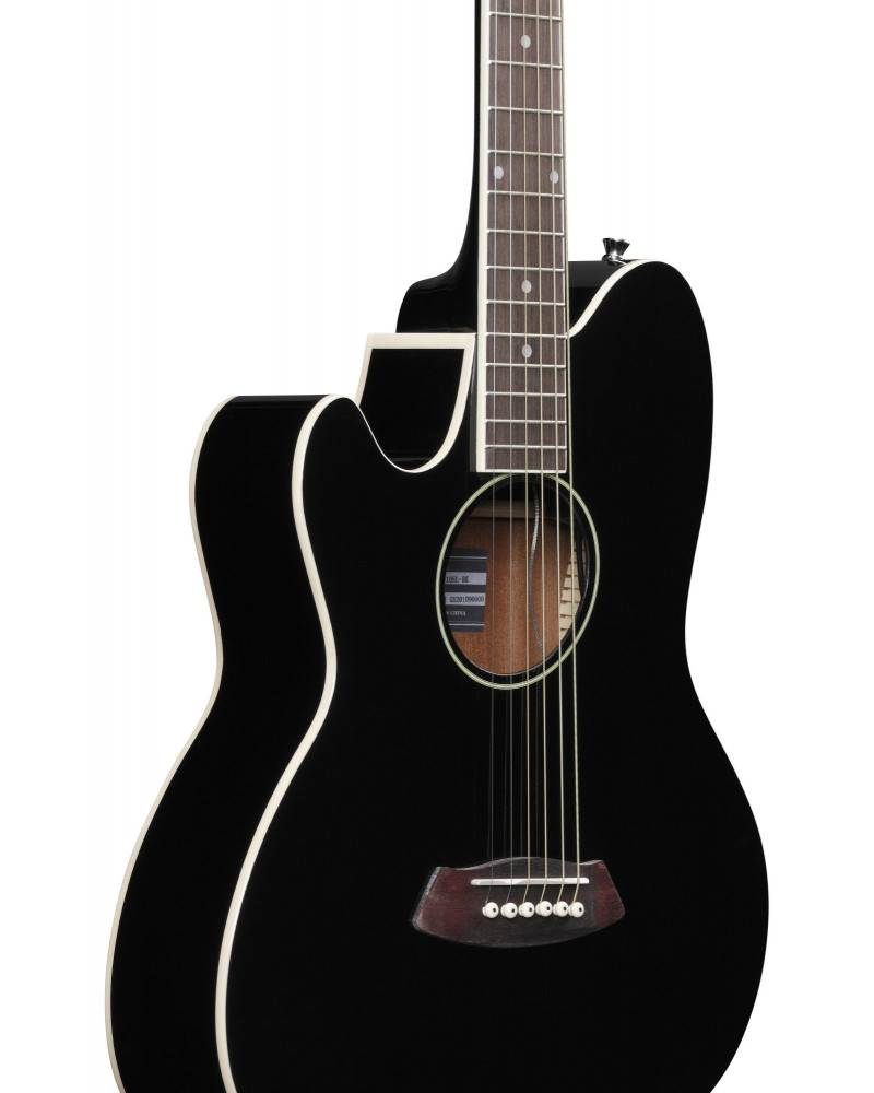 Ibanez TCY10LE-BK Talman Series Double Cutaway Acoustic Guitar w/Preamp 6 String Lefty - black