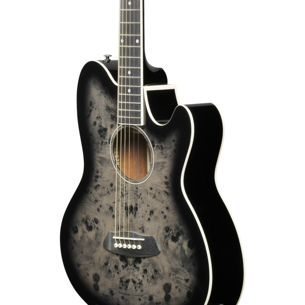Ibanez TCY10PA-BKB Talman Acoustic Guitar 6-String - Transparent Brown Black Burst High Gloss
