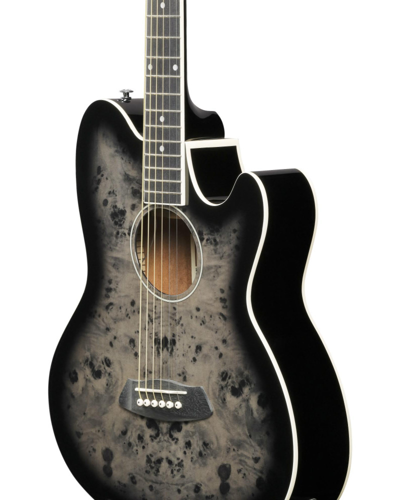 Ibanez TCY10PA-BKB Talman Acoustic Guitar 6-String - Transparent Brown Black Burst High Gloss