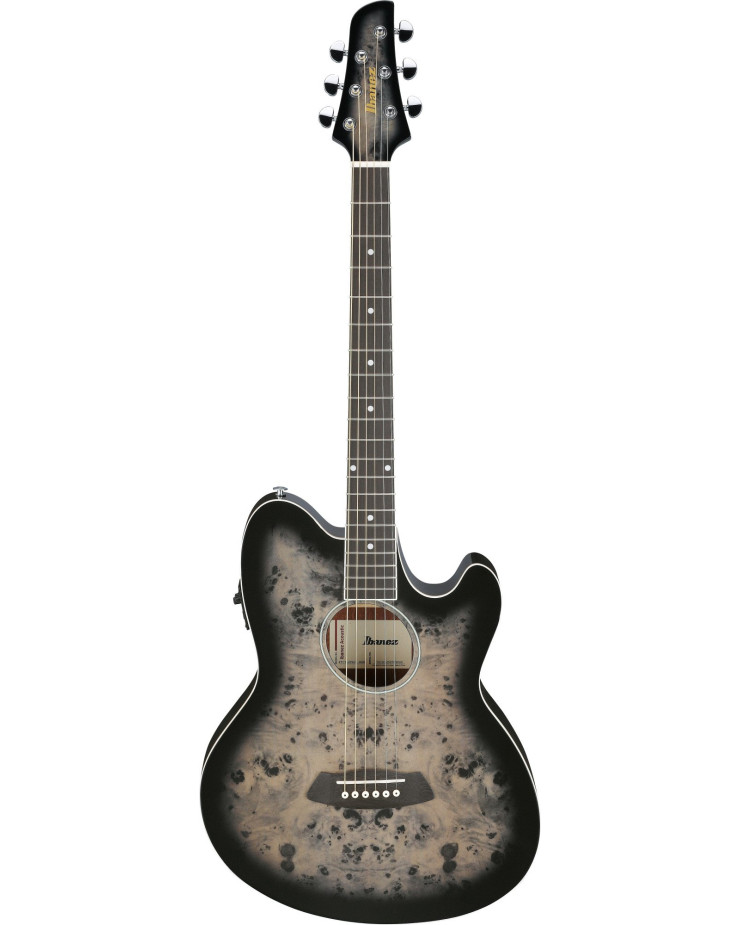 Ibanez TCY10PA-BKB Talman Acoustic Guitar 6-String - Transparent Brown Black Burst High Gloss