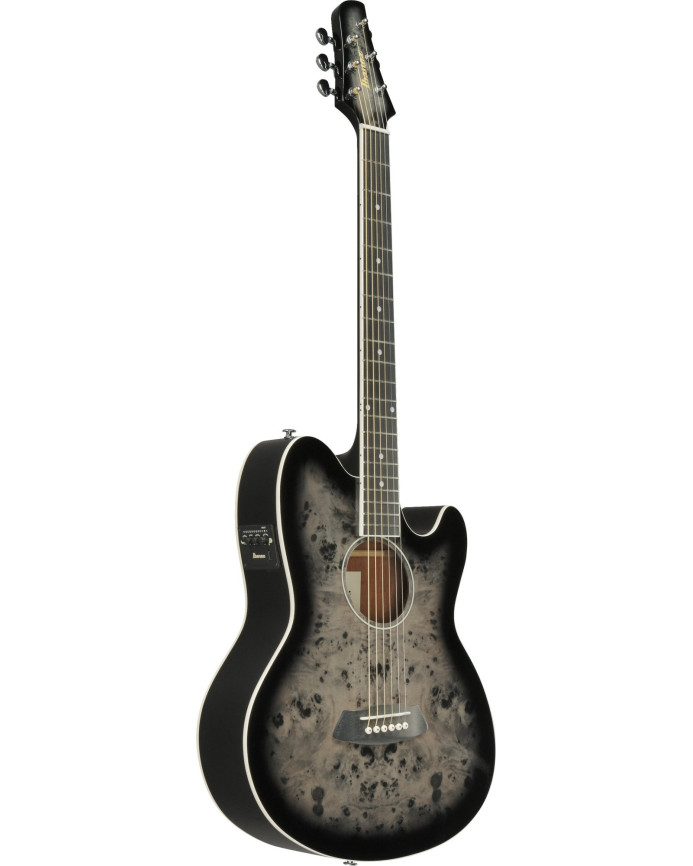 Ibanez TCY10PA-BKB Talman Acoustic Guitar 6-String - Transparent Brown Black Burst High Gloss