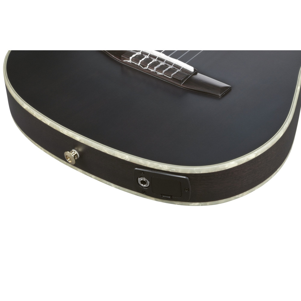 Ibanez TOD10N-TKF Tim Henson Signature Nylon String Guitar 6-String - Transparent Black Flat