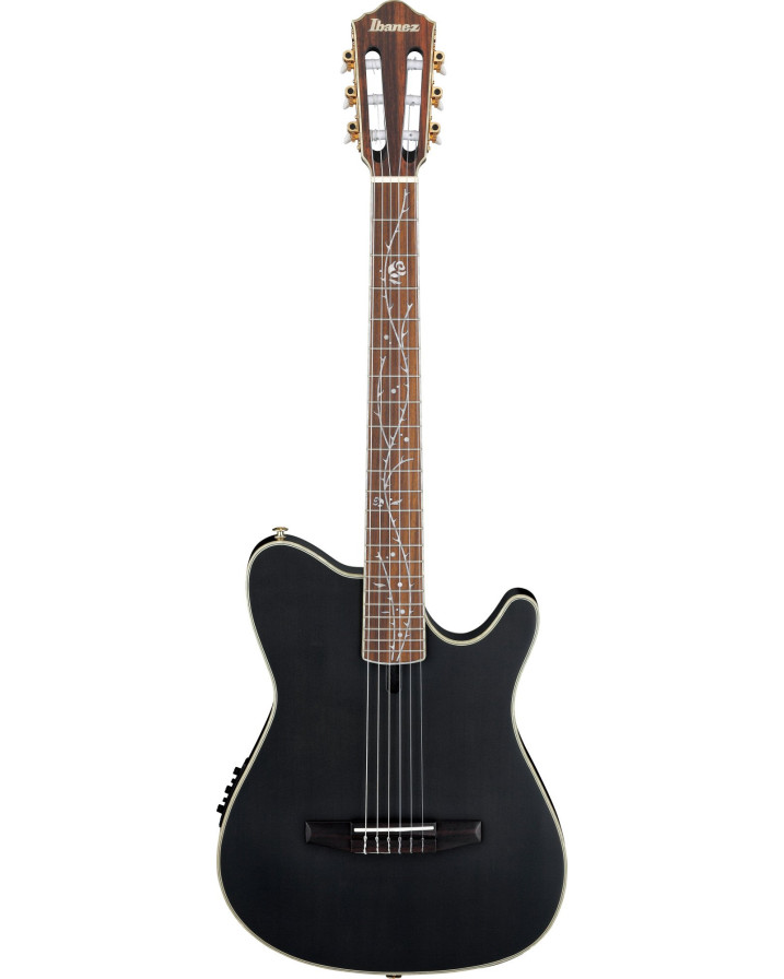 Ibanez TOD10N-TKF Tim Henson Signature Nylon String Guitar 6-String - Transparent Black Flat