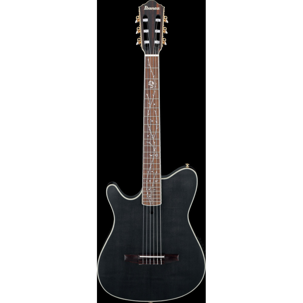 Ibanez TOD10NL-TKF Tim Henson Signature Nylon String Guitar 6-String Lefty - Transparent Black Flat