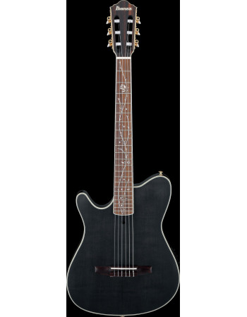 Ibanez TOD10NL-TKF Tim Henson Signature Nylon String Guitar 6-String Lefty - Transparent Black Flat