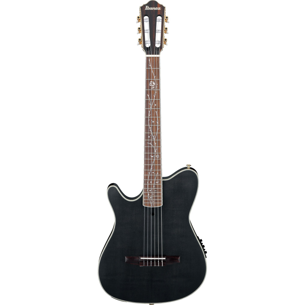 Ibanez TOD10NL-TKF Tim Henson Signature Nylon String Guitar 6-String Lefty - Transparent Black Flat