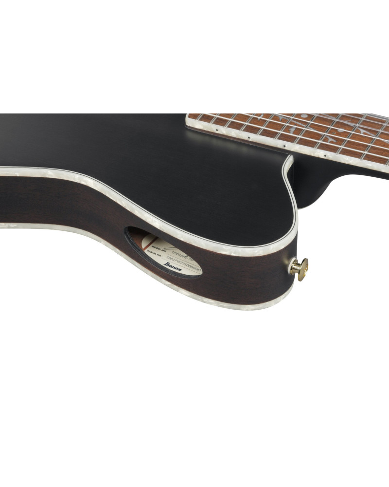 Ibanez TOD10NL-TKF Tim Henson Signature Nylon String Guitar 6-String Lefty - Transparent Black Flat