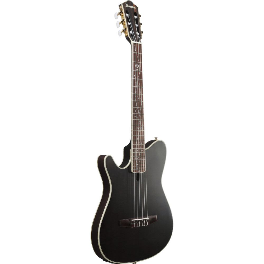 Ibanez TOD10NL-TKF Tim Henson Signature Nylon String Guitar 6-String Lefty - Transparent Black Flat