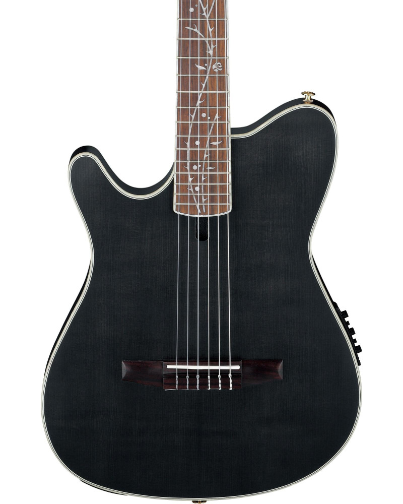 Ibanez TOD10NL-TKF Tim Henson Signature Nylon String Guitar 6-String Lefty - Transparent Black Flat