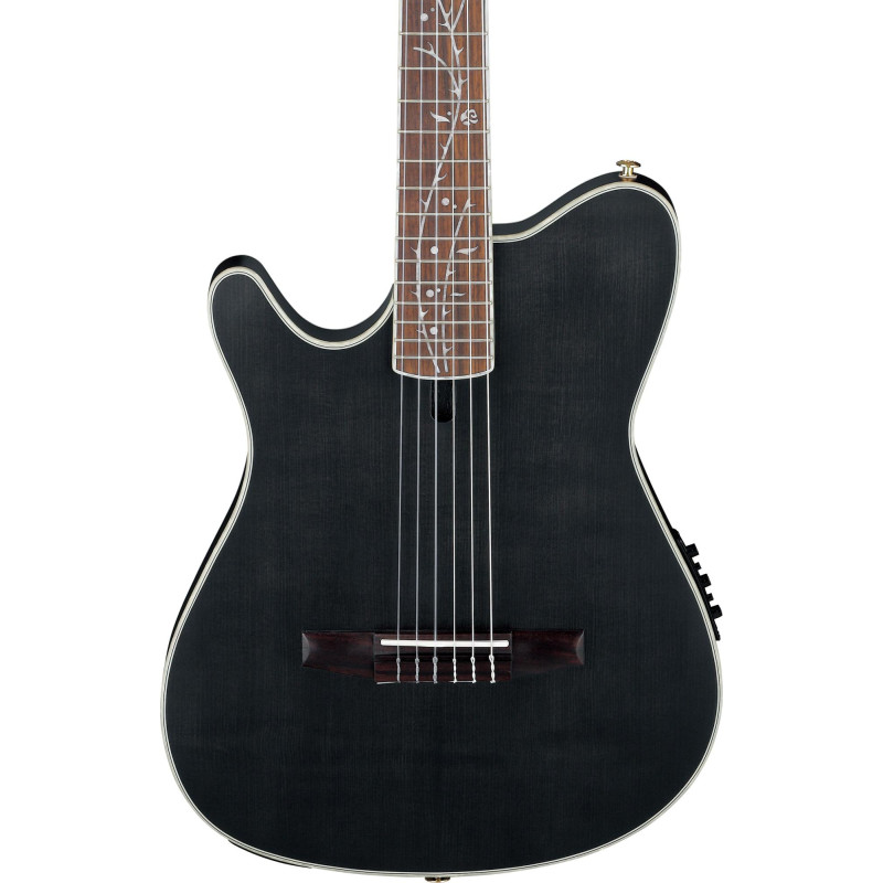 Ibanez TOD10NL-TKF Tim Henson Signature Nylon String Guitar 6-String Lefty - Transparent Black Flat