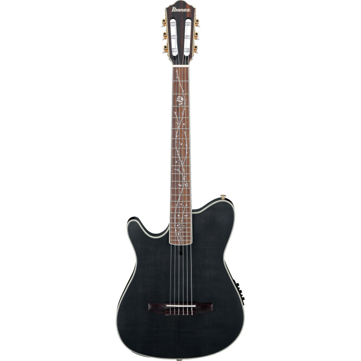 Ibanez TOD10NL-TKF Tim Henson Signature Nylon String Guitar 6-String Lefty - Transparent Black Flat