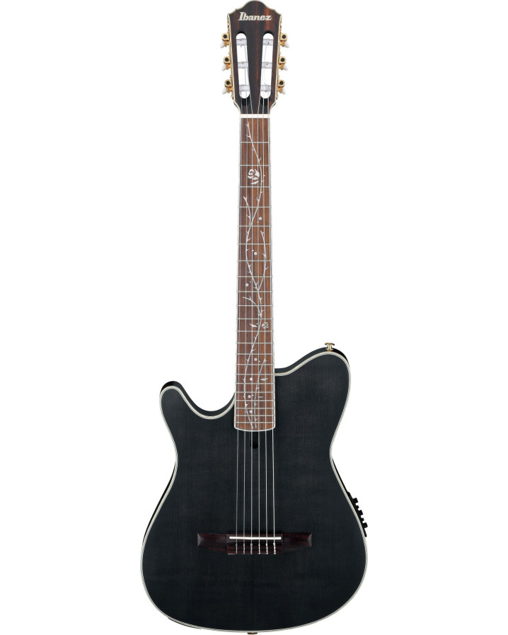 Ibanez TOD10NL-TKF Tim Henson Signature Nylon String Guitar 6-String Lefty - Transparent Black Flat