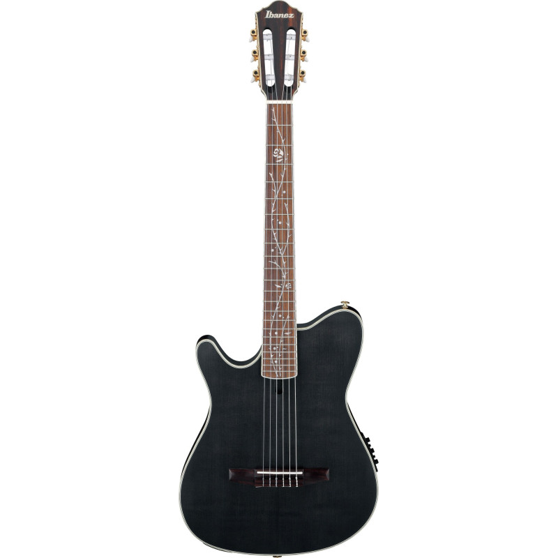 Ibanez TOD10NL-TKF Tim Henson Signature Nylon String Guitar 6-String Lefty - Transparent Black Flat