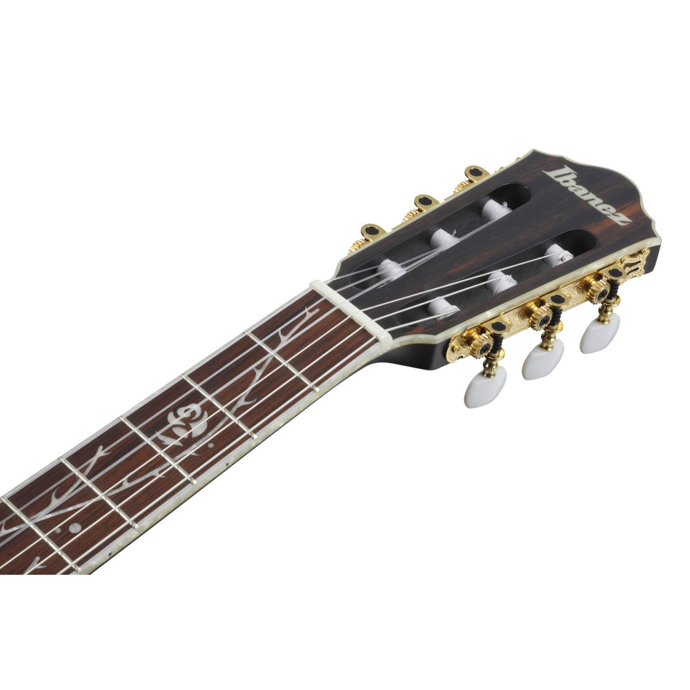 Ibanez TOD10NL-TKF Tim Henson Signature Nylon String Guitar 6-String Lefty - Transparent Black Flat
