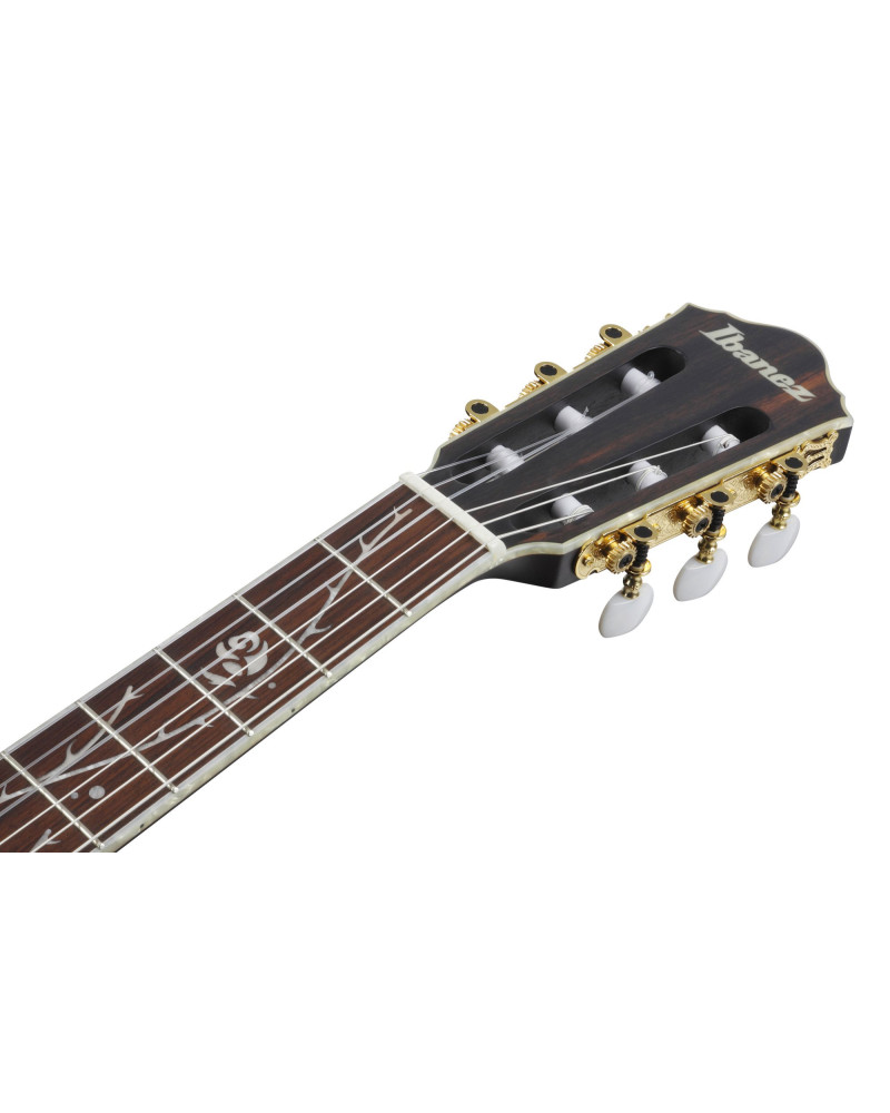 Ibanez TOD10NL-TKF Tim Henson Signature Nylon String Guitar 6-String Lefty - Transparent Black Flat