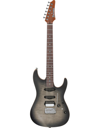 Ibanez TQM2-CUF Tom Quayle Signature Electric Guitar 6-String - Charcoal Black Burst Flat