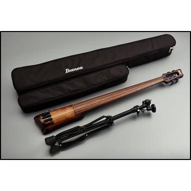 Ibanez UB804-MOB Bass Workshop Upright Bass 4-String - Mahagony Oil Burst + Gig Bag & Roadpro Stand