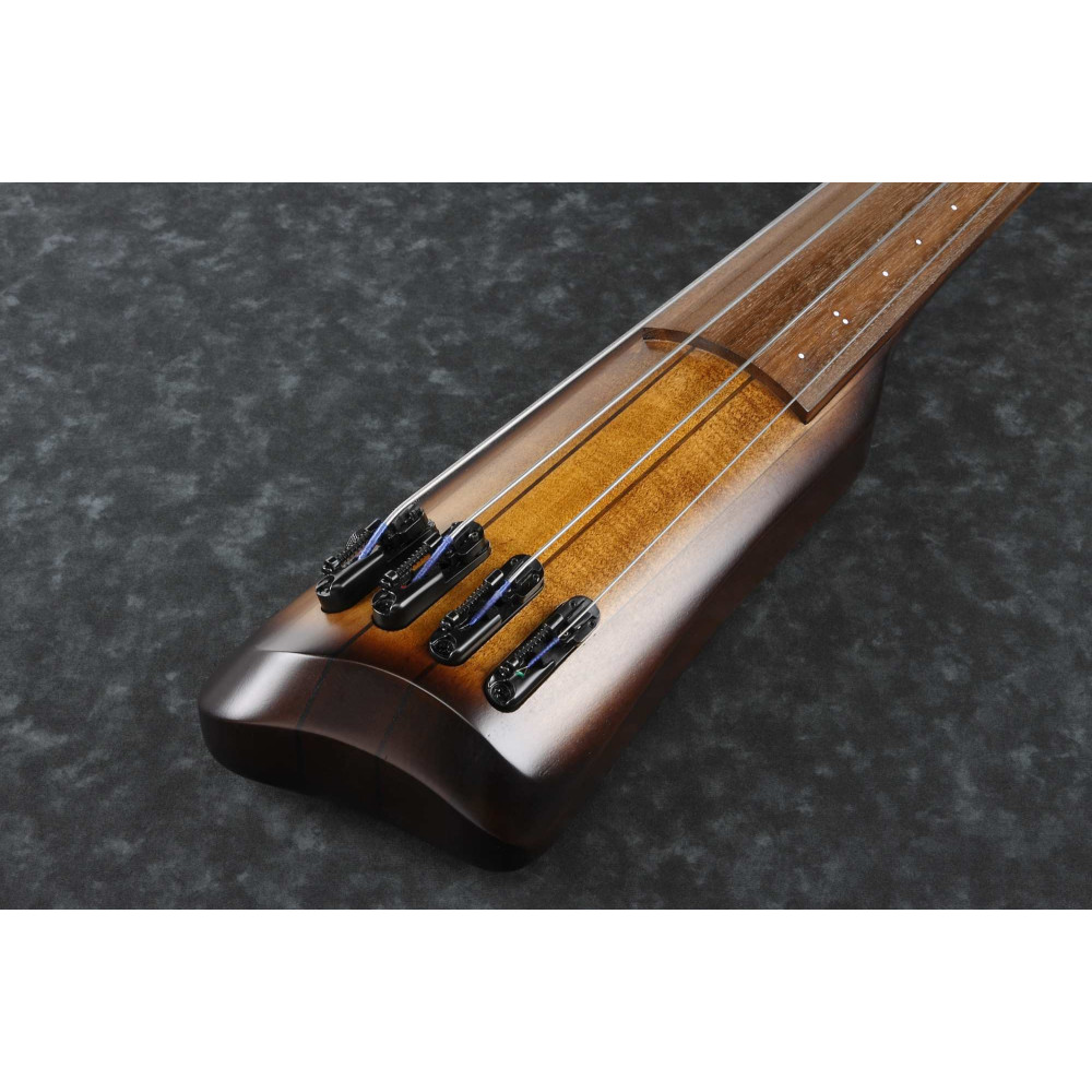 Ibanez UB804-MOB Bass Workshop Upright Bass 4-String - Mahagony Oil Burst + Gig Bag & Roadpro Stand
