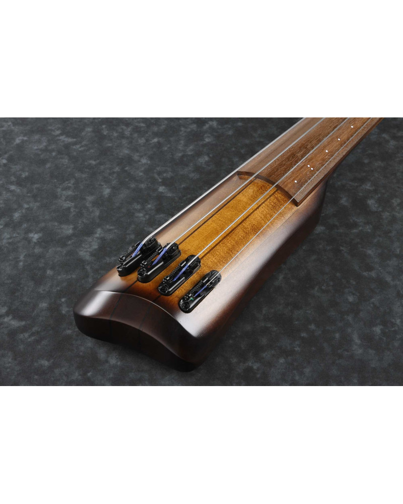 Ibanez UB804-MOB Bass Workshop Upright Bass 4-String - Mahagony Oil Burst + Gig Bag & Roadpro Stand