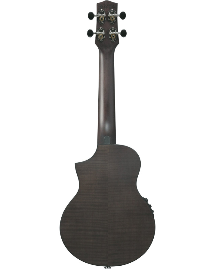 Ibanez UEW12E-BIF UEW Concert Ukulele 4-String - Black Ice Flat