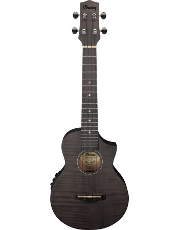 Ibanez UEW12E-BIF UEW Concert Ukulele 4-String - Black Ice Flat