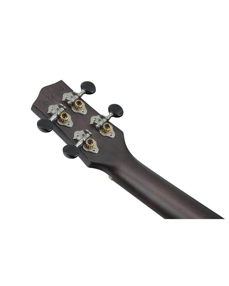 Ibanez UEW12E-BIF UEW Concert Ukulele 4-String - Black Ice Flat