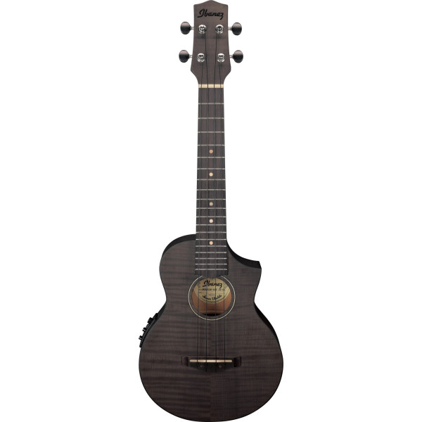 Ibanez UEW12E-BIF UEW Concert Ukulele 4-String - Black Ice Flat