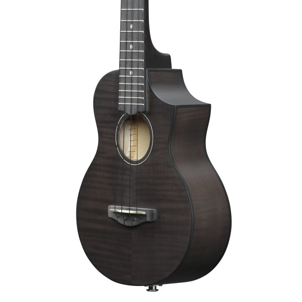 Ibanez UEW12E-BIF UEW Concert Ukulele 4-String - Black Ice Flat