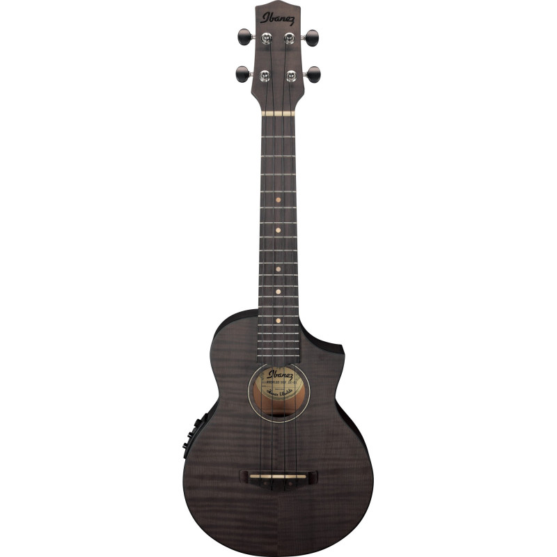 Ibanez UEW12E-BIF UEW Concert Ukulele 4-String - Black Ice Flat