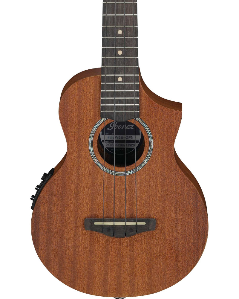 Ibanez UEW5E-OPN UEW Concert Ukulele 4-String - Open Pore Natural