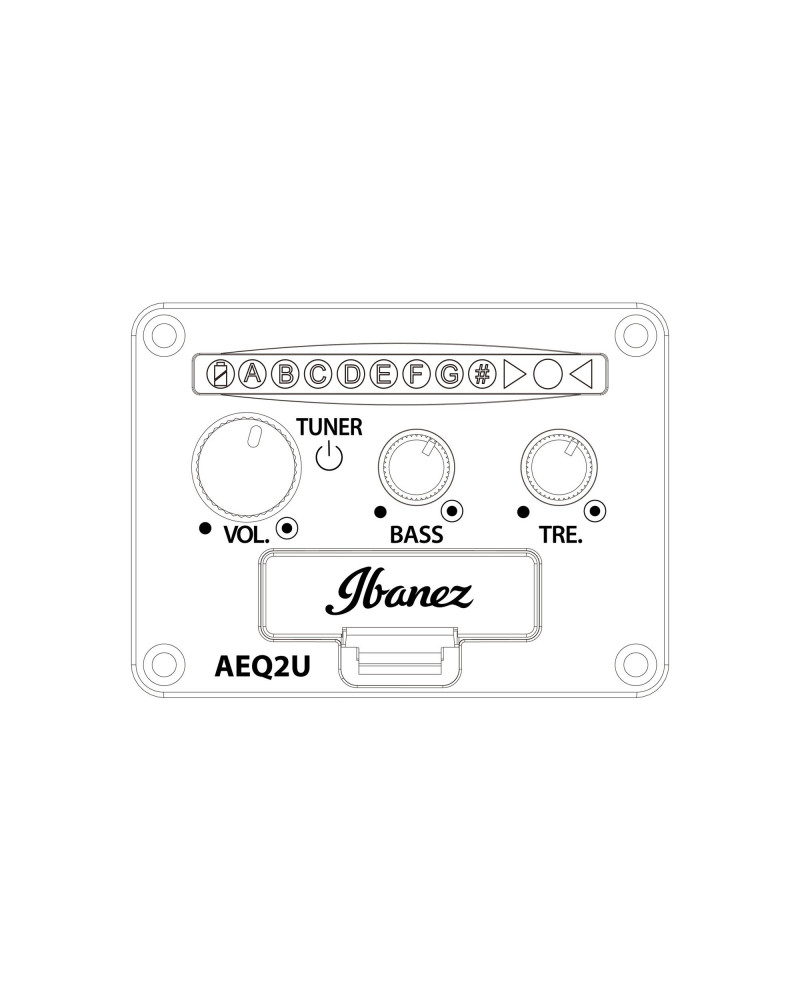 Ibanez UEWT5E-OPN UEW Tenor Ukulele 4-String - Open Pore Natural