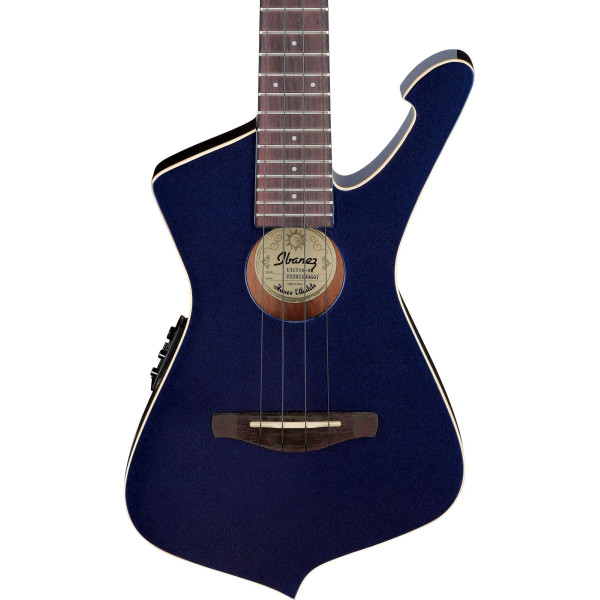 Ibanez UICT10-MM Iceman Tenor Ukulele 4-String - Midnight Metallic + Gig Bag