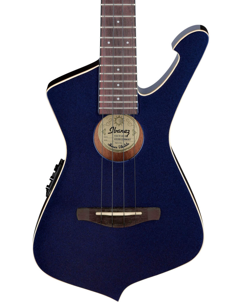 Ibanez UICT10-MM Iceman Tenor Ukulele 4-String - Midnight Metallic + Gig Bag