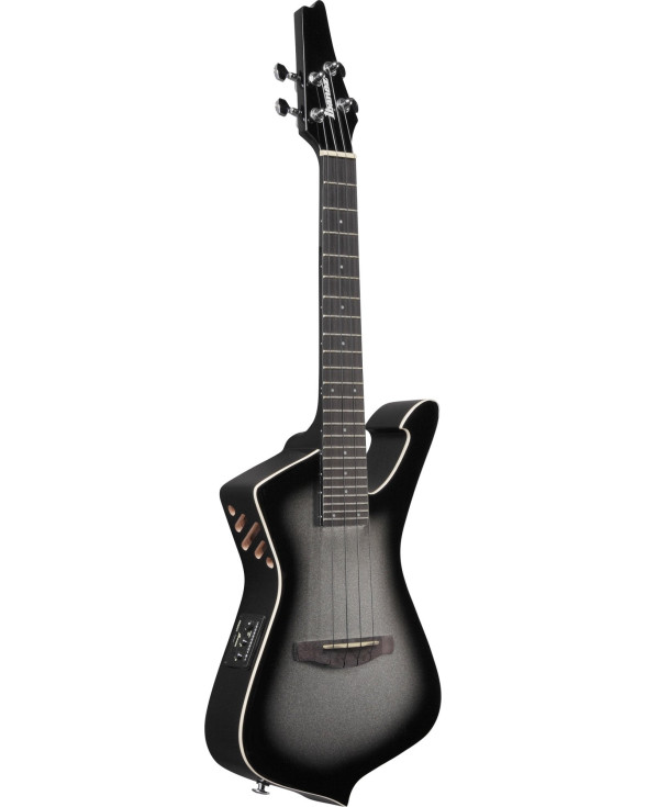 Ibanez UICT100-MGS Iceman Tenor Ukulele 4-String - Metallic Gray Sunburst + Gig Bag