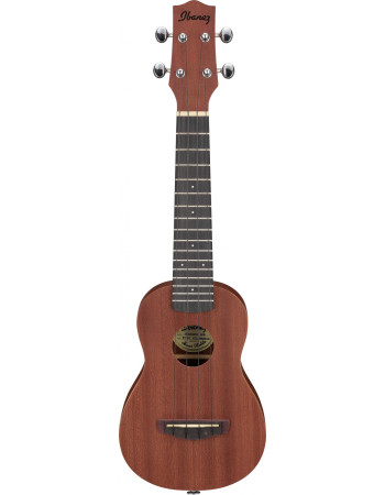 Ibanez UKS100-OPN Soprano Ukulele 4-String - Open Pore Natural + Gig Bag