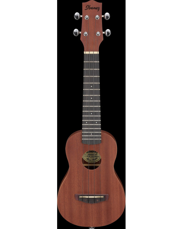 Ibanez UKS100-OPN Soprano Ukulele 4-String - Open Pore Natural + Gig Bag