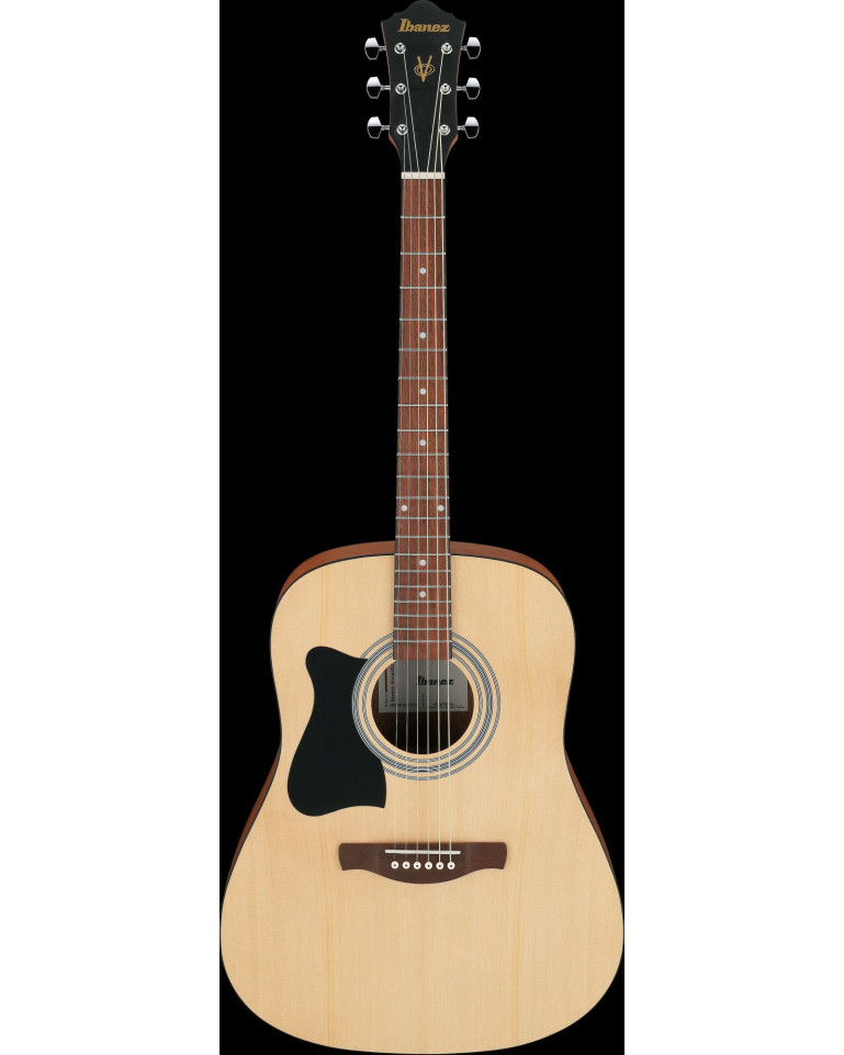 Ibanez V50LNJP-OPN Jampack Acoustic Guitar Set 6-String Lefty - Open Pore Natural + Gig Bag, Strap, Tuner & Picks