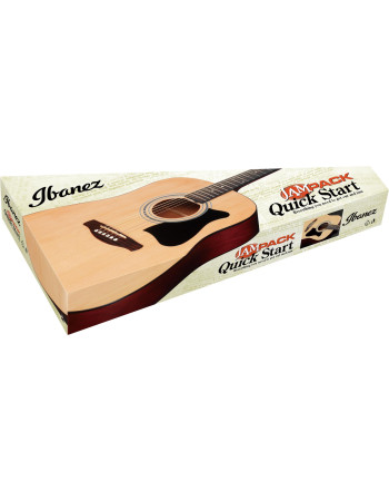 Ibanez V50NJP-OPN Jampack Acoustic Guitar Set 6-String - Open Pore Natural + Gig Bag, Strap, Tuner & Picks