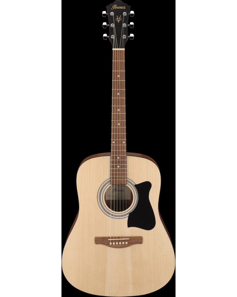Ibanez V50NJP-OPN Jampack Acoustic Guitar Set 6-String - Open Pore Natural + Gig Bag, Strap, Tuner & Picks