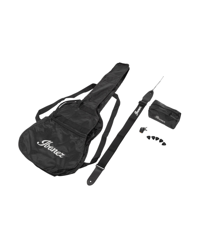 Ibanez V50NJP-OPN Jampack Acoustic Guitar Set 6-String - Open Pore Natural + Gig Bag, Strap, Tuner & Picks