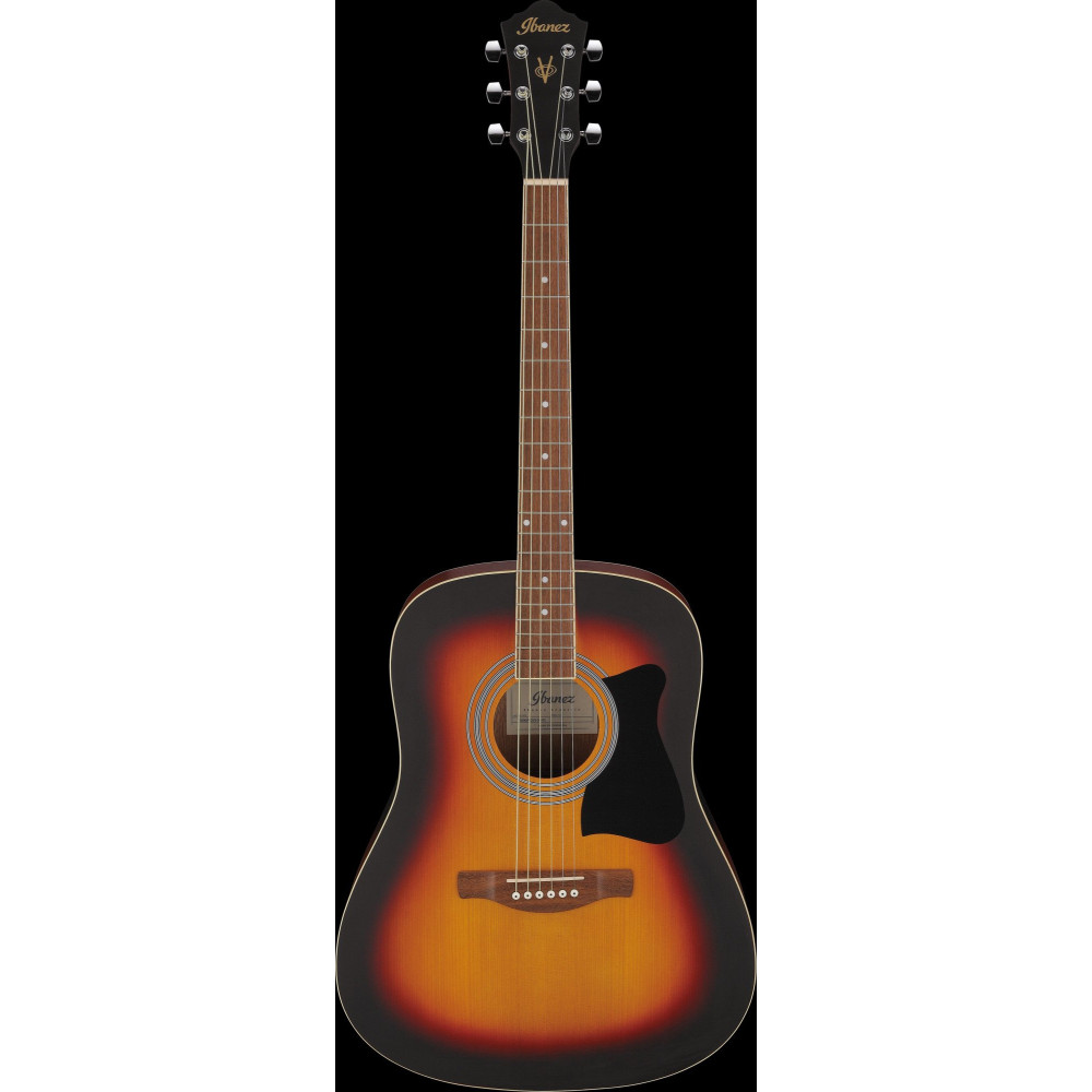 Ibanez V50NJP-OVS Jampack Acoustic Guitar Set 6-String - Open Pore Vintage Sunburst + Gig Bag, Strap, Tuner & Picks