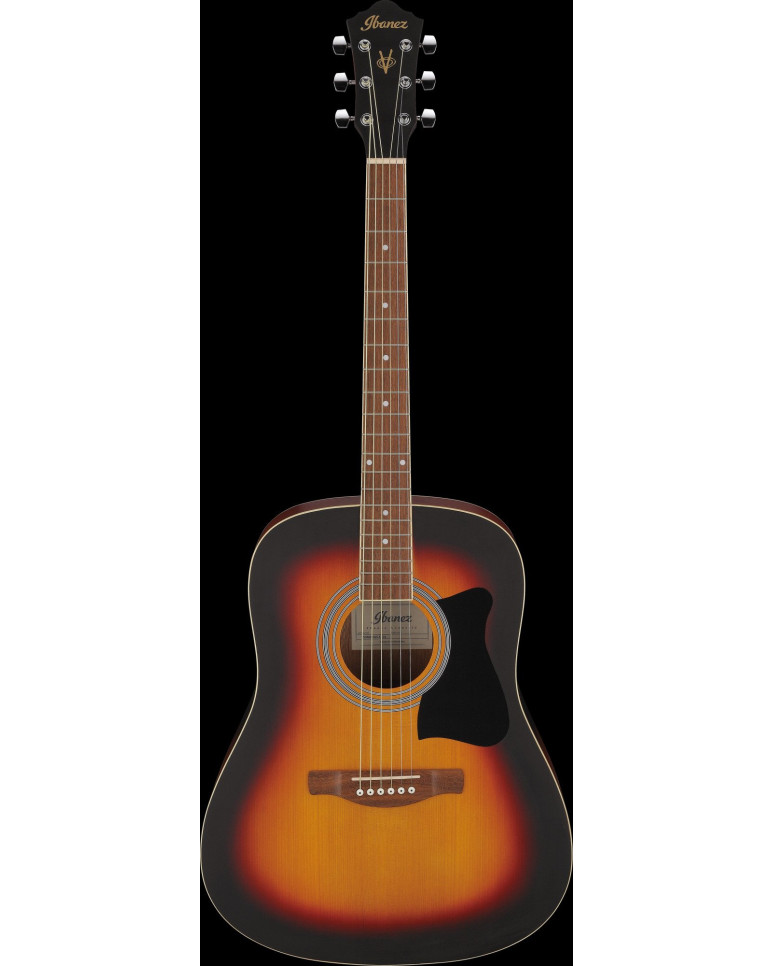 Ibanez V50NJP-OVS Jampack Acoustic Guitar Set 6-String - Open Pore Vintage Sunburst + Gig Bag, Strap, Tuner & Picks