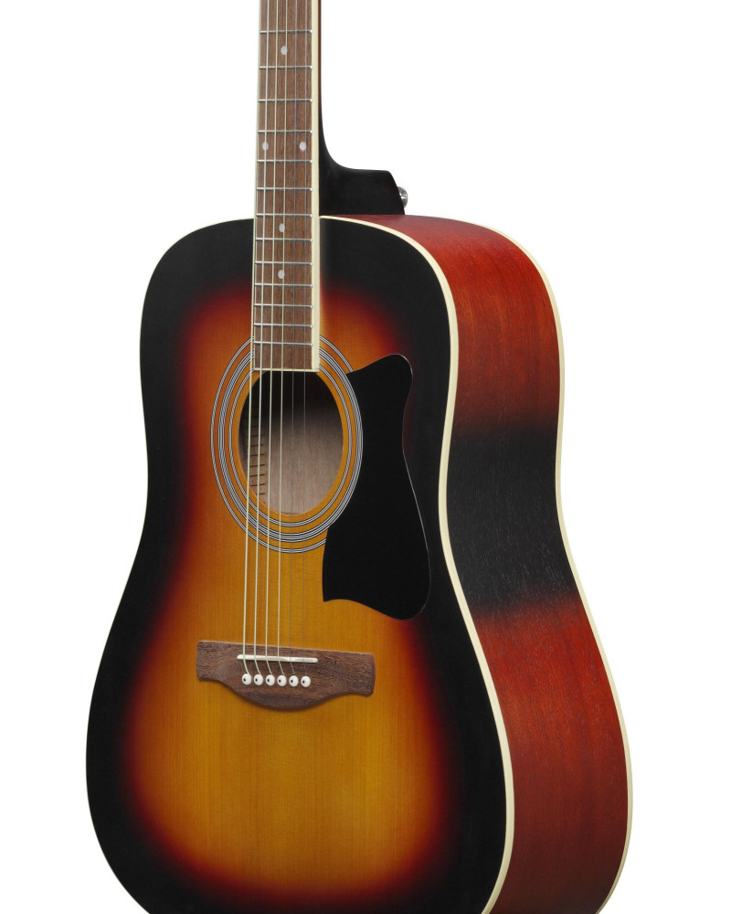 Ibanez V50NJP-OVS Jampack Acoustic Guitar Set 6-String - Open Pore Vintage Sunburst + Gig Bag, Strap, Tuner & Picks