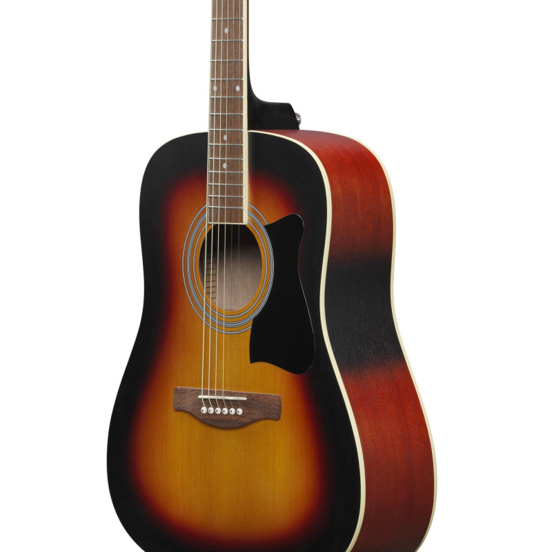 Ibanez V50NJP-OVS Jampack Acoustic Guitar Set 6-String - Open Pore Vintage Sunburst + Gig Bag, Strap, Tuner & Picks